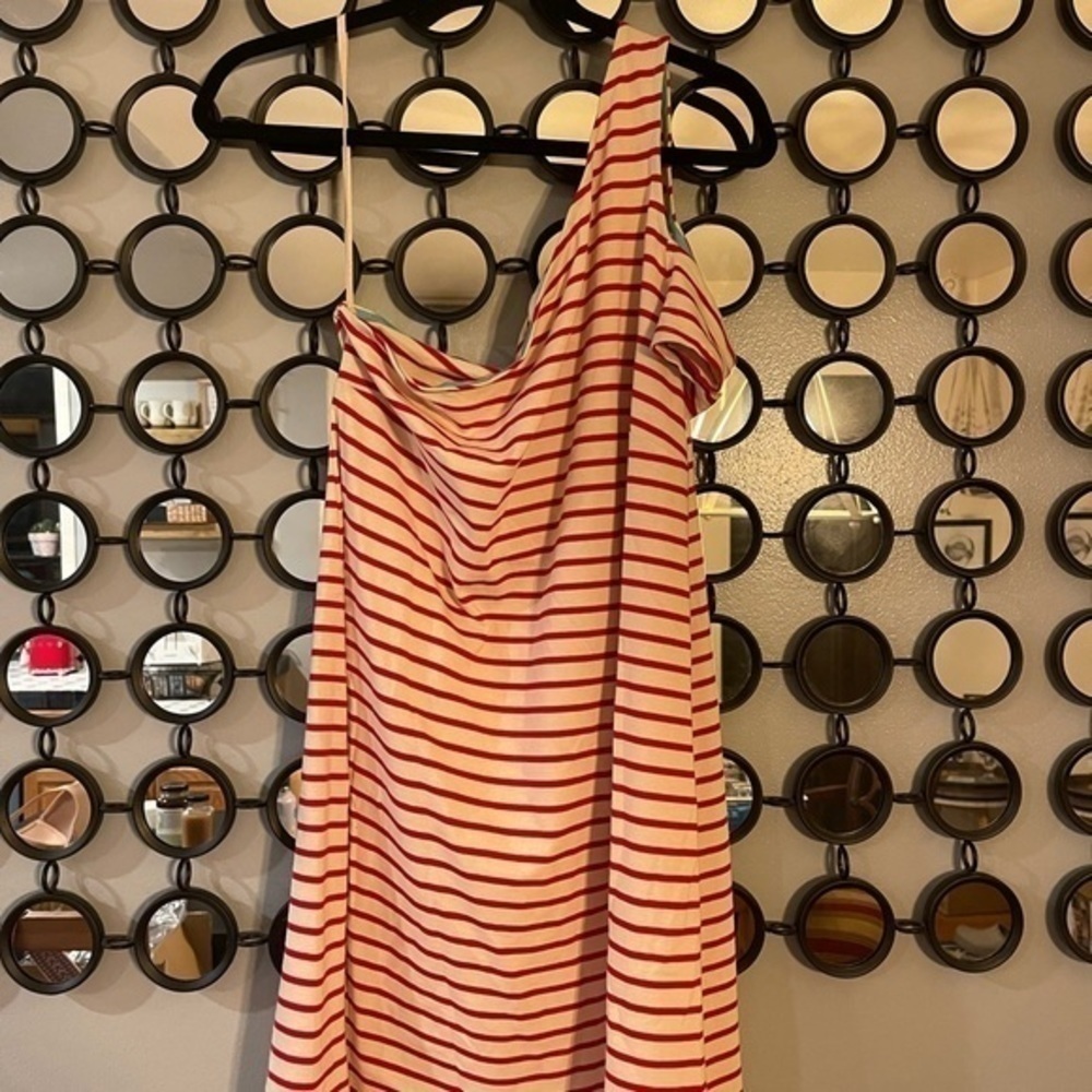 Anthropologie Maeve Off The Shoulder Stripped Dress. NWT - Picture 4 of 6